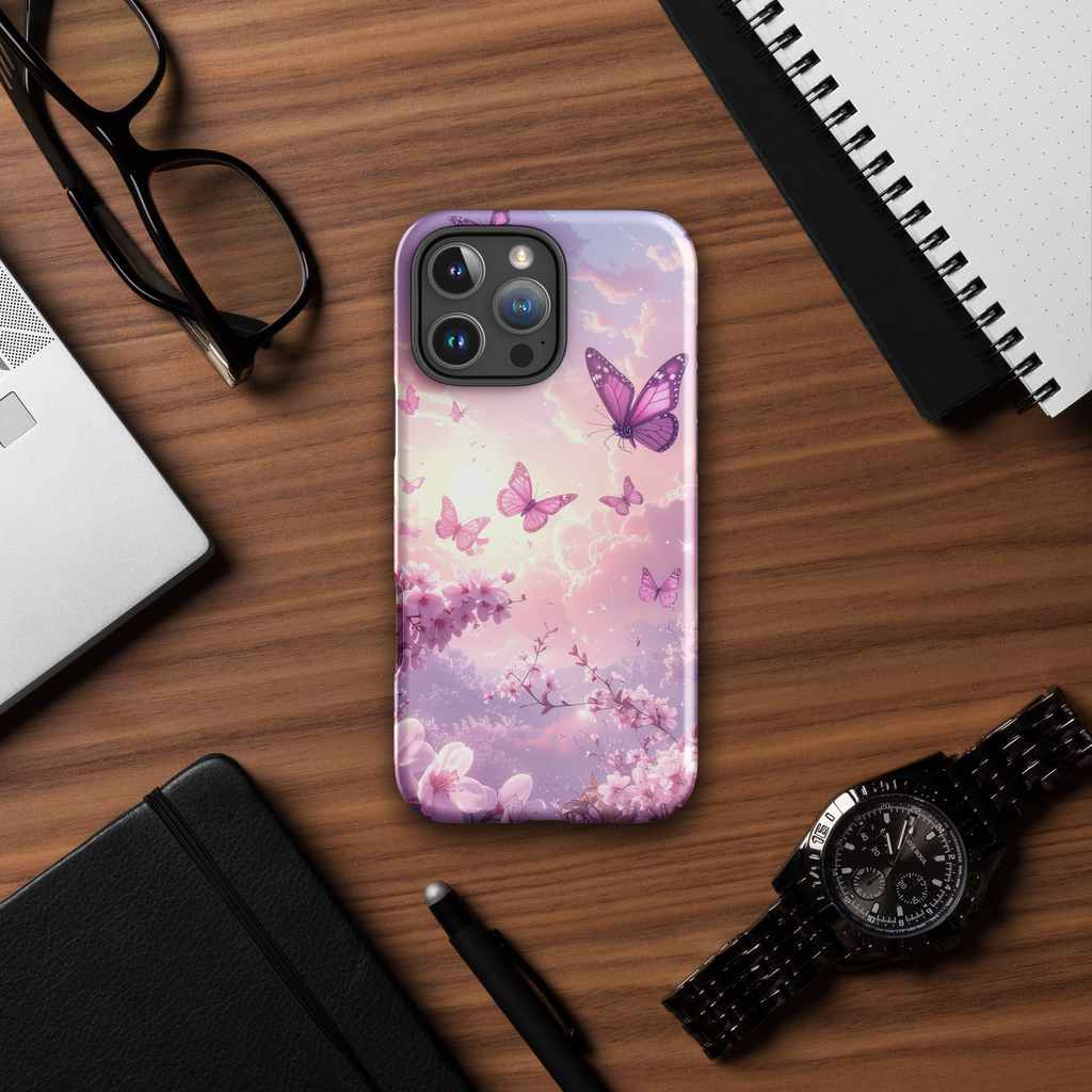 Dreamy Butterfly Sky – iPhone Tough Case