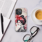 iPhone Tough Case – Geisha  | Floral Ink Shockproof Cover