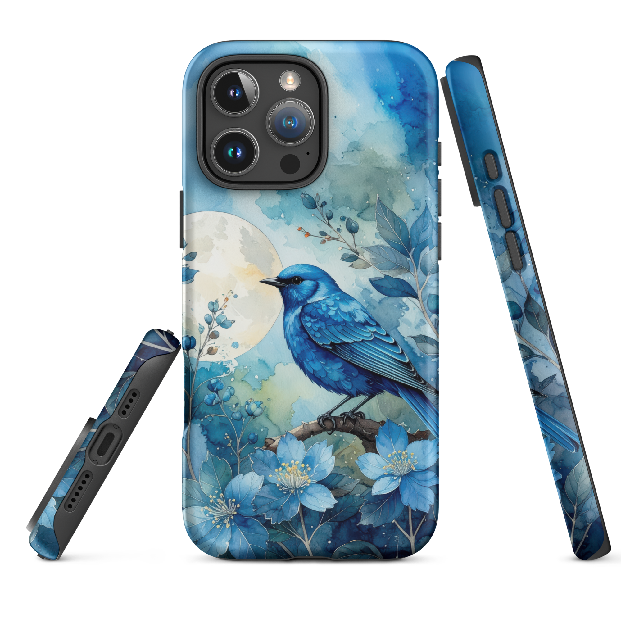 Twilight Blue Bird – iPhone Tough Case