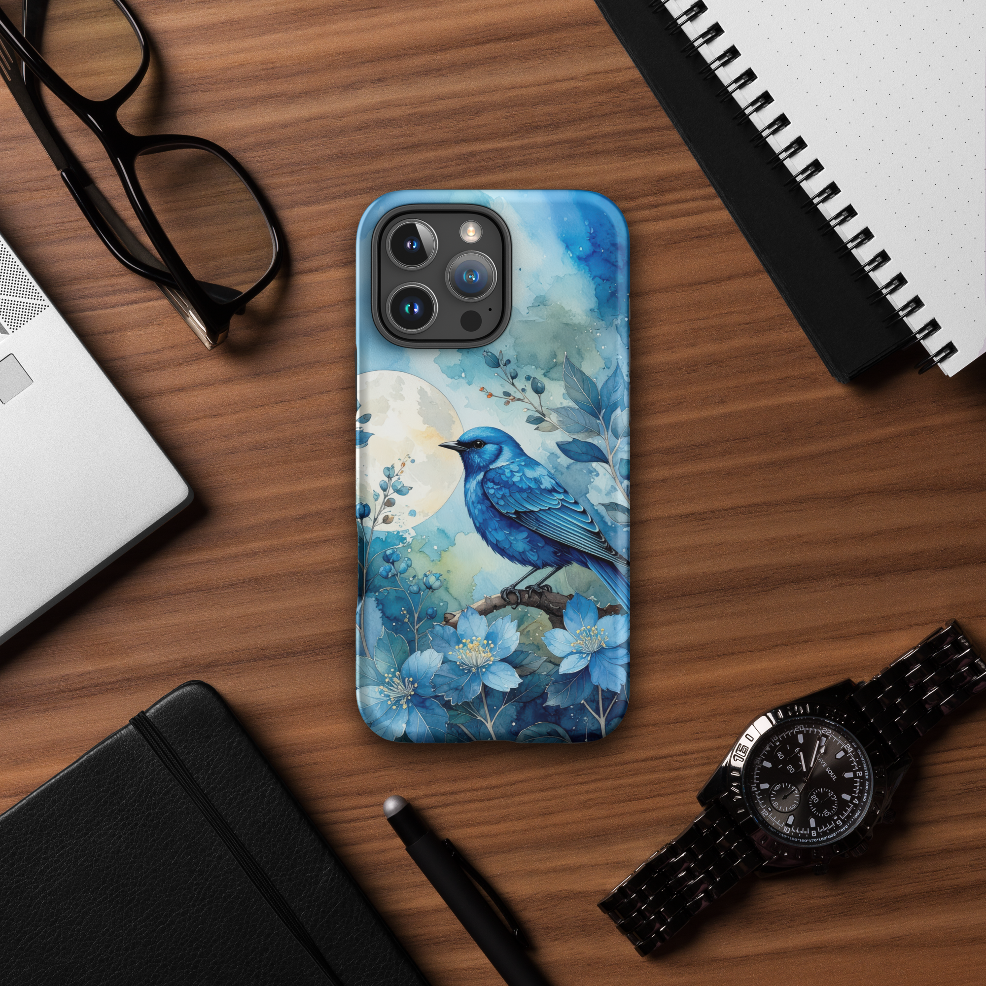Twilight Blue Bird – iPhone Tough Case